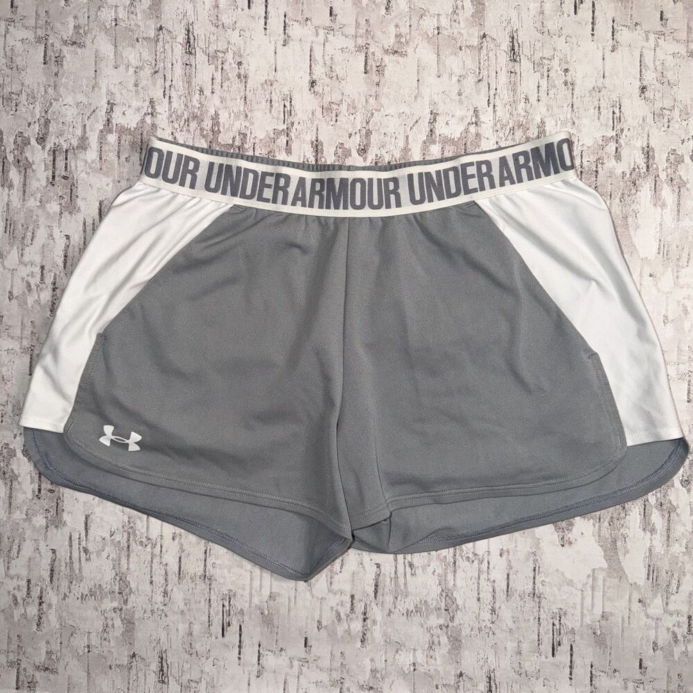 Women’s Under Armour Medium Gray Heatgear Loose Fit Shorts